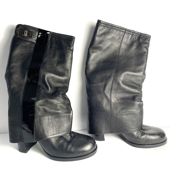 CHANEL Shoes - Chanel Women's Black Heeled Boots Size 35 1/2
